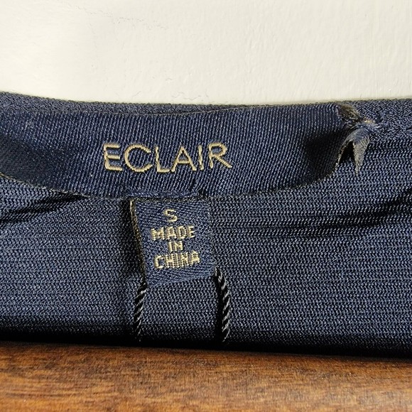 Eclair Size Small Womens Dark Blue Tunic Pockets - Picture 3 of 6